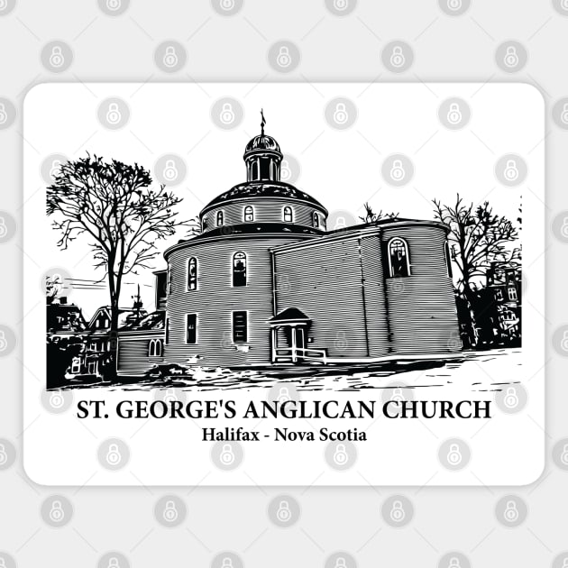 St. George's Anglican Church - Halifax NS Magnet by Lakeric